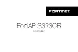 Fortinet FortiAP S323CR Information Manual предпросмотр