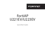 Fortinet FortiAP U221EV Quick Start Manual предпросмотр