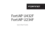 Fortinet FortiAP U234F Quick Start Manual предпросмотр