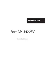 Предварительный просмотр 1 страницы Fortinet FortiAP U422EV Quick Start Manual