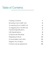 Preview for 3 page of Fortinet FortiAP Quick Start Manual