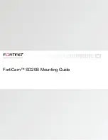 Preview for 1 page of Fortinet FortiCam SD20B Mounting Manual