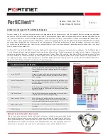 Preview for 1 page of Fortinet FortiClient Datasheet