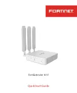 Preview for 1 page of Fortinet FortiExtender 101F Quick Start Manual