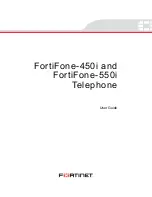 Предварительный просмотр 1 страницы Fortinet FortiFone-450i User Manual