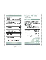 Предварительный просмотр 2 страницы Fortinet FortiFone FON-260i Quick Start Manual