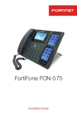 Предварительный просмотр 1 страницы Fortinet FortiFone FON-575 Quick Start Manual