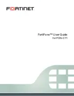 Preview for 1 page of Fortinet FortiFone FON-C71 User Manual