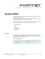 Preview for 73 page of Fortinet FortiGate 100 Administration Manual