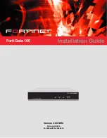 Fortinet FortiGate 100 Installation Manual preview