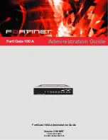 Fortinet FortiGate 100A Administration Manual preview