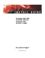 Предварительный просмотр 1 страницы Fortinet Fortigate 100D Install Manual