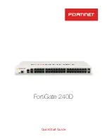 Fortinet FortiGate 240D Quick Start Manual preview