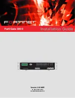 Fortinet FortiGate 3000 Installation Manual preview