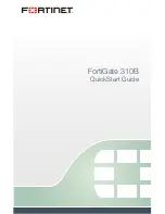 Preview for 1 page of Fortinet FortiGate 310B Quick Start Manual