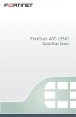 Fortinet FortiGate-40C-LENC Quick Start Manual preview