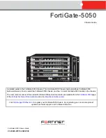 Fortinet FortiGate 5050 Chassis Manual preview