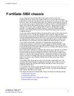 Предварительный просмотр 5 страницы Fortinet FortiGate 5050 Chassis Manual