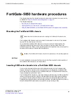 Предварительный просмотр 23 страницы Fortinet FortiGate 5050 Chassis Manual