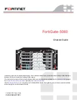 Preview for 1 page of Fortinet FortiGate-5060 Chassis Manual