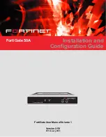 Предварительный просмотр 1 страницы Fortinet FortiGate 50A Installation And Configuration Manual