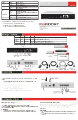 Fortinet FortiGate-51B Quick Start Manual preview