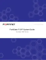 Fortinet FortiGate-7000F Series System Manual preview