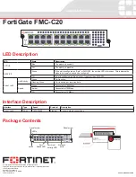 Fortinet FortiGate FMC-C20 Quick Start Manual preview