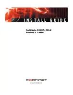 Fortinet FortiGate FortiGate-1000A Install Manual preview