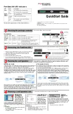 Preview for 1 page of Fortinet FortiGate FortiGate-300 Quick Start Manual