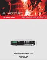 Fortinet FortiGate FortiGate-3600 Administration Manual preview