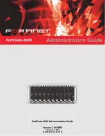 Предварительный просмотр 1 страницы Fortinet FortiGate FortiGate-4000 Administration Manual