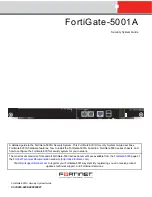 Fortinet FortiGate FortiGate-5001A Security System Manual preview