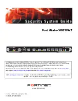 Fortinet FortiGate FortiGate-5001FA2 Security System Manual preview