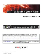 Fortinet FortiGate FortiGate-5005FA2 Security System Manual preview