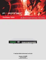 Fortinet FortiGate FortiGate-500A Administration Manual preview