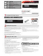 Fortinet FortiGate FortiGate-ADM-XB2 Quick Start Manual preview