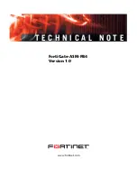 Предварительный просмотр 1 страницы Fortinet FortiGate FortiGate-ASM-FB4 Technical Note