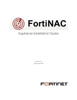 Предварительный просмотр 1 страницы Fortinet FortiNac BFN320 Installation Manual