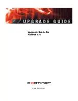 Preview for 1 page of Fortinet FortiOS 3.0 Upgrade Manual