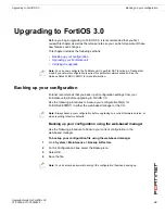 Preview for 33 page of Fortinet FortiOS 3.0 Upgrade Manual