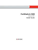 Предварительный просмотр 1 страницы Fortinet FortiSwitch-1000 Install Manual