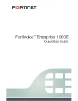 Fortinet FortiVoice Enterprise 1000E Quick Start Manual preview