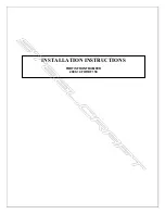 Preview for 1 page of Fortis Steelcraft 71-11360 Installation Instructions Manual