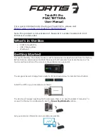 Fortis TrackFit Pro FSACTBTTKRA User Manual preview