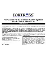 Предварительный просмотр 1 страницы Fortress Automotive Security FS-42 Installation Handbook