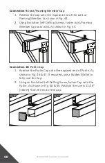 Preview for 20 page of Fortress Building Products EVOLUTION STEEL PERGOLA Installation Instructions Manual