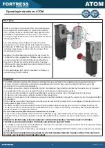 Fortress Technologies ATOM Operating Instructions Manual preview