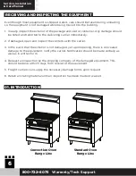 Preview for 6 page of Fortress Technologies Convection Oven Range Line Service, Installation And Care Manual