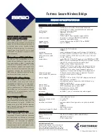 Preview for 2 page of Fortress Technologies Fortress Secure Wireless Access Bridge ES520 Specification Sheet